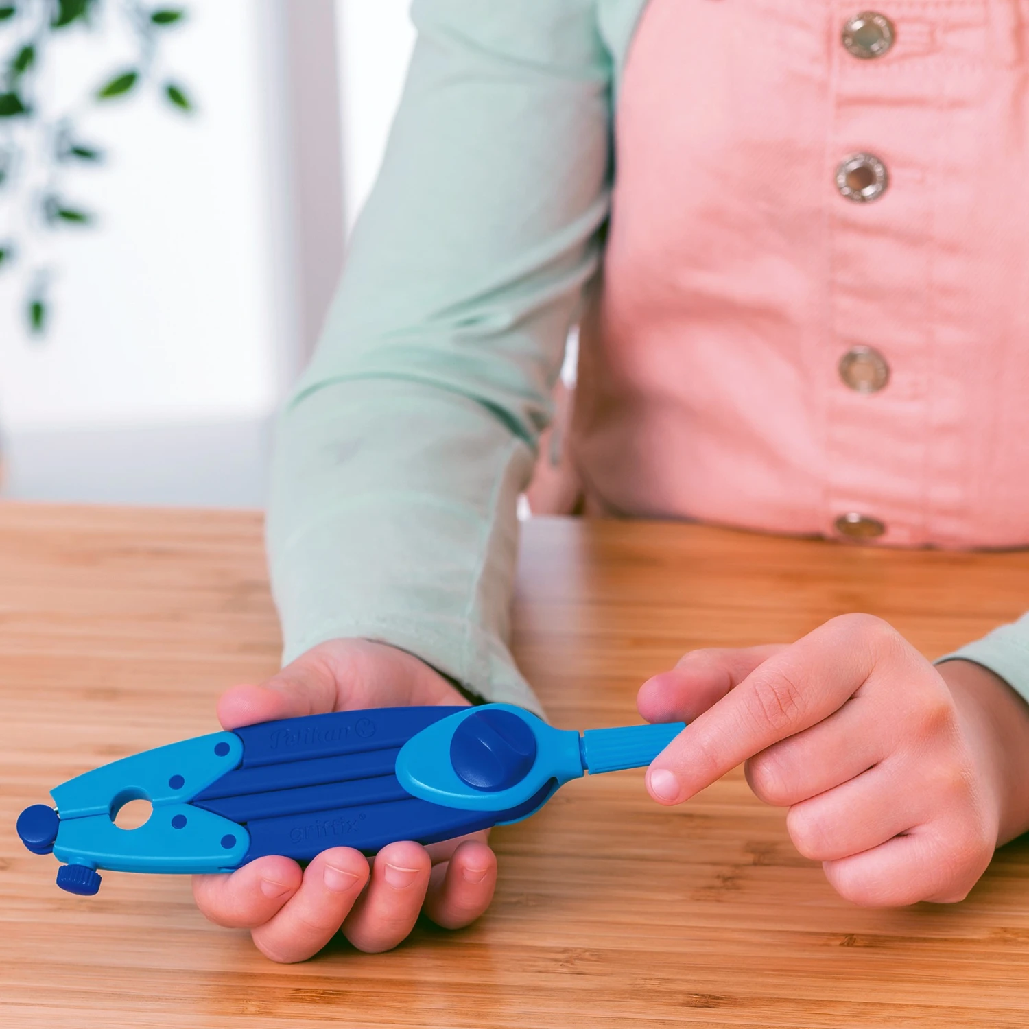 Pelikan Griffix® Zirkel Mit Spitzenschutz, Blau – Bild 5