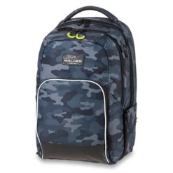 Schulrucksack WALKER College, Grey/Blue Camouflage