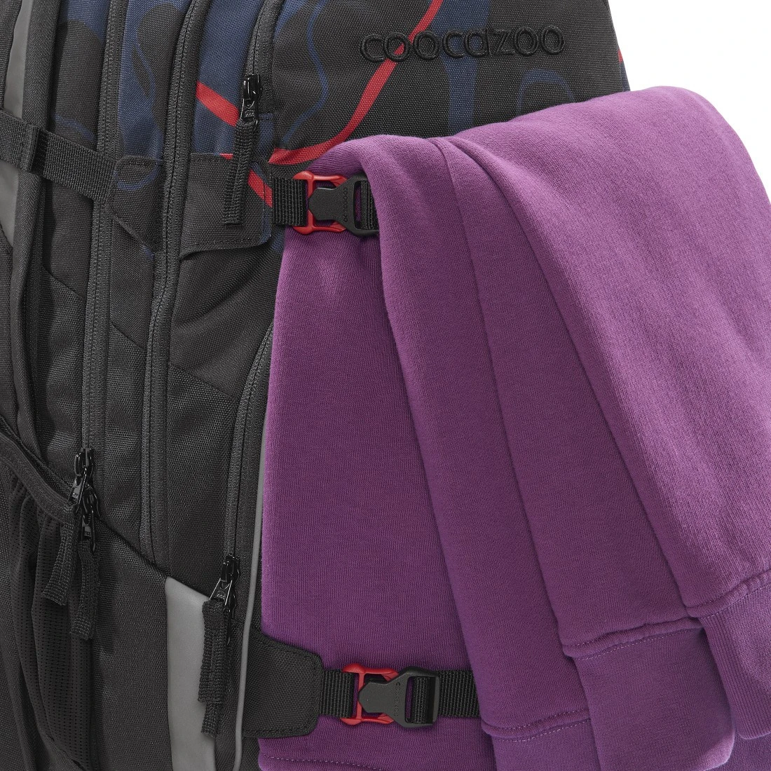 Schulrucksack Coocazoo PORTER, Lava Lines, AGR-Zertifikat – Bild 3