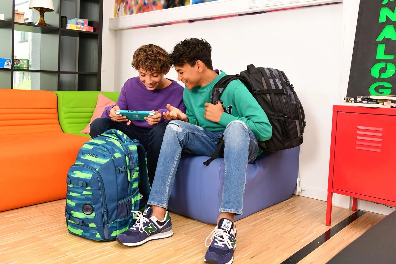 Schulrucksack Coocazoo MATE, Lime Stripe, AGR-Zertifikat – Bild 9